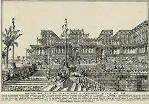 Exterior View of Sennacheribs Palace at Kuyunjik