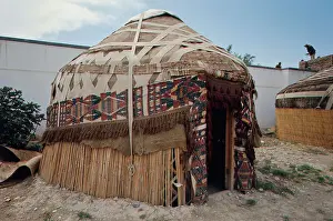 Afghanistan Prints: Exterior View of Turkman Hut