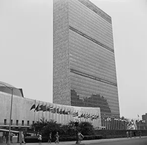 Exterior View of The United Nations