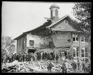 Exterior of Wrecked Schoolhouse