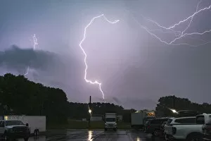Images Dated 27th June 2018: Extreme Lightning with Supersonic Booms, South Dakota. USA
