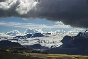 Eyafjallajoekull glacier, highland, Iceland, Europe