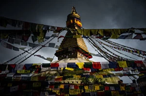 Images Dated 25th June 2012: Eye of wisdom at Buddhanath stupa