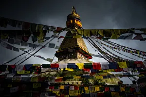 Images Dated 25th June 2012: Eye of wisdom at Buddhanath stupa