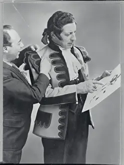 Ezio Pinza Being Fitted for Costume
