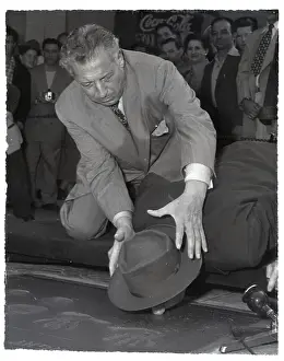 Cement Prints: Ezio Pinza Immortalizing Jimmy Durante
