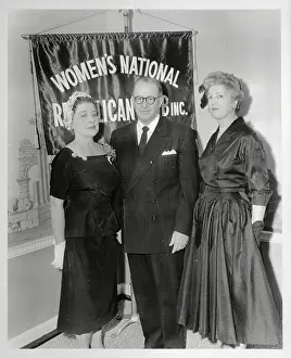 Ezra Taft Benson and Republican Women Posing for Camera