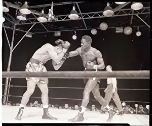 Ezzard Charles Punching Joe Louis