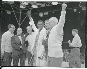Ezzard Charles Raising Arm