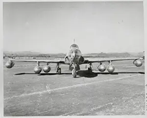F-80 Fighter Jet With Napalm Bombs