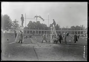Antwerp Prints: F. K. Foss in Pole Vault Jumping Action