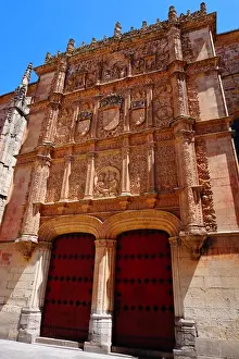 Salamanca Province Prints: FaAzade of the Edificio de Escuelas Mayores, Salamanca, Spain