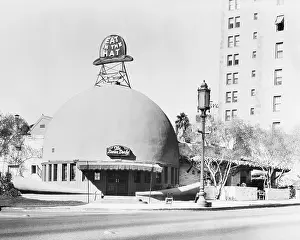 Facade of The Brown Derby Restaurant