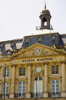 Images Dated 10th July 2008: Facade of a building, Bourse Maritime, Bordeaux, Aquitaine, France