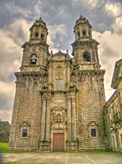 A Coruna Prints: Facade of the church of the Monastery of Sobrado dos Monxes