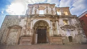 Images Dated 27th January 2017: Facade of Ruins of Church and Convent of Society of Jesus (Antigua Guatemala)