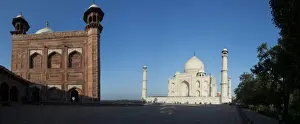 Facade of the Taj Mahal, Agra, Uttar Pradesh, India