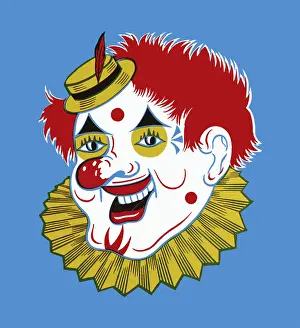 Smirking Prints: Face of a Clown