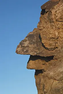 Prints of Face-like rock formation in cabo de gata-nijar natural park; almeria province spain UNESCO World Heritage Prints: Face-like rock formation in cabo de gata-nijar natural park; almeria province spain