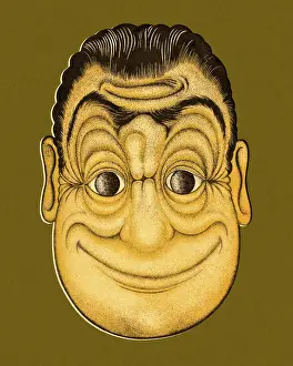 Facial Expr Prints: Two Faced Man