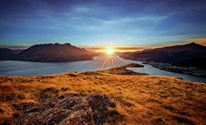 Global Landscape View Prints: A faceful of sunset