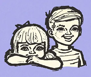 Facial Expressio Gallery: Faces of Two Children