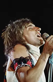 Rod Stewart Prints: The Faces Perform In Los Angeles