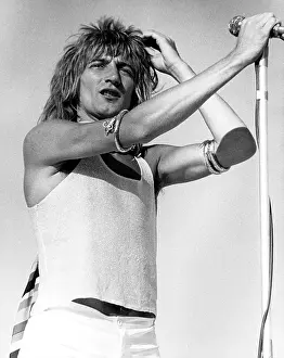 Rod Stewart Prints: The Faces Perform In Los Angeles