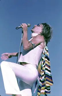 Rod Stewart Prints: The Faces Perform In Los Angeles