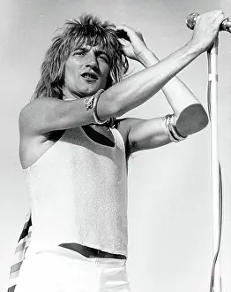 Rod Stewart Prints: The Faces Perform In Los Angeles