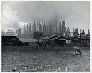 Air Pollution Prints: Factory With Adjoining Labor Dwellings