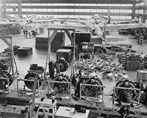 Seattle Prints: Factory Where Plane Engines Being Made