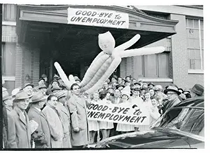 Amsterdam Prints: Factory Workers and Effigy of Unemployment