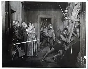 Pirate Prints: Fairbanks, Others In Movie Still;Pirate