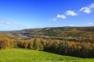 Images Dated 15th October 2016: Fall colors and Margaree river, Cabot Trail, Cape Breton, Nova Scotia, Canada