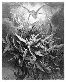 Fall of the Rebel Angels of engraving