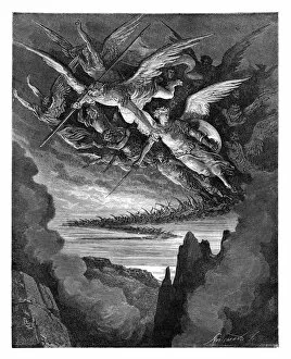 Images Dated 10th June 2015: The Fallen Angels engraving