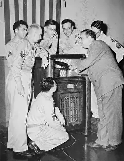 Famed Basso Alexander Kipnis Displaying Classical Records