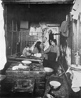 Poor Person Prints: Family Living in Squalid Tenement Building