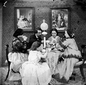 Crinoline Prints: Family Meal