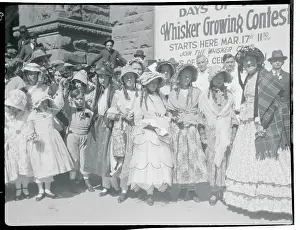 Sacramento Prints: Family Members Gazing During St. Patrick's Day Contest