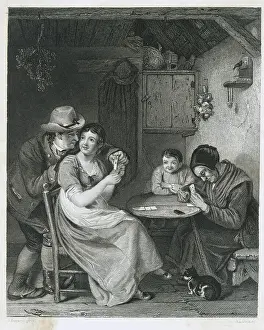 Old Age Prints: Family Playing Cards