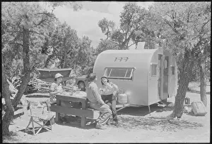 Trailer Prints: Family Trailer Camping