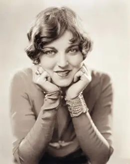 Hand On Chin Prints: Famous Aviatrix Ruth Elder