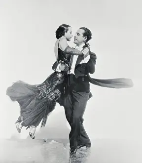 Graceful Prints: Famous Ballroom Dancers Frank Veloz and Mademoiselle Yolanda Performing