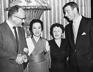 Famous Fans of Edith Piaf Greet Her at a Show