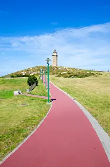 The famous Torre de Hercules at summer