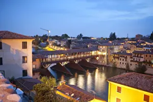 The famous wood bridge on Brenta river