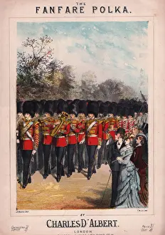 Sheet Music Prints: Fanfare Military Music London
