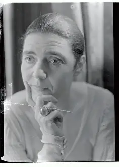 Fannie Hurst with Hand on Chin